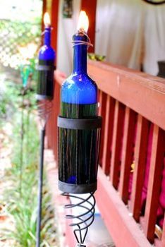 12 Wine Bottle Tiki Torch DIYs